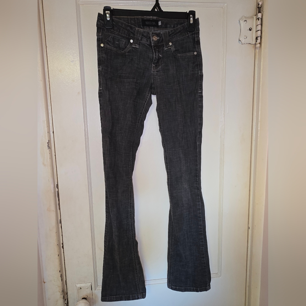 Indigo Six Bootcut Sexy Stretch Jeans Pants Denim Dark Wash Size 1
